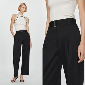 NWT Mango Black Wide Leg Pants